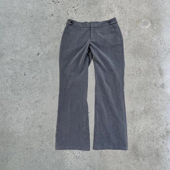 grey pinstripe wide leg trousers - Picture 1 of 8